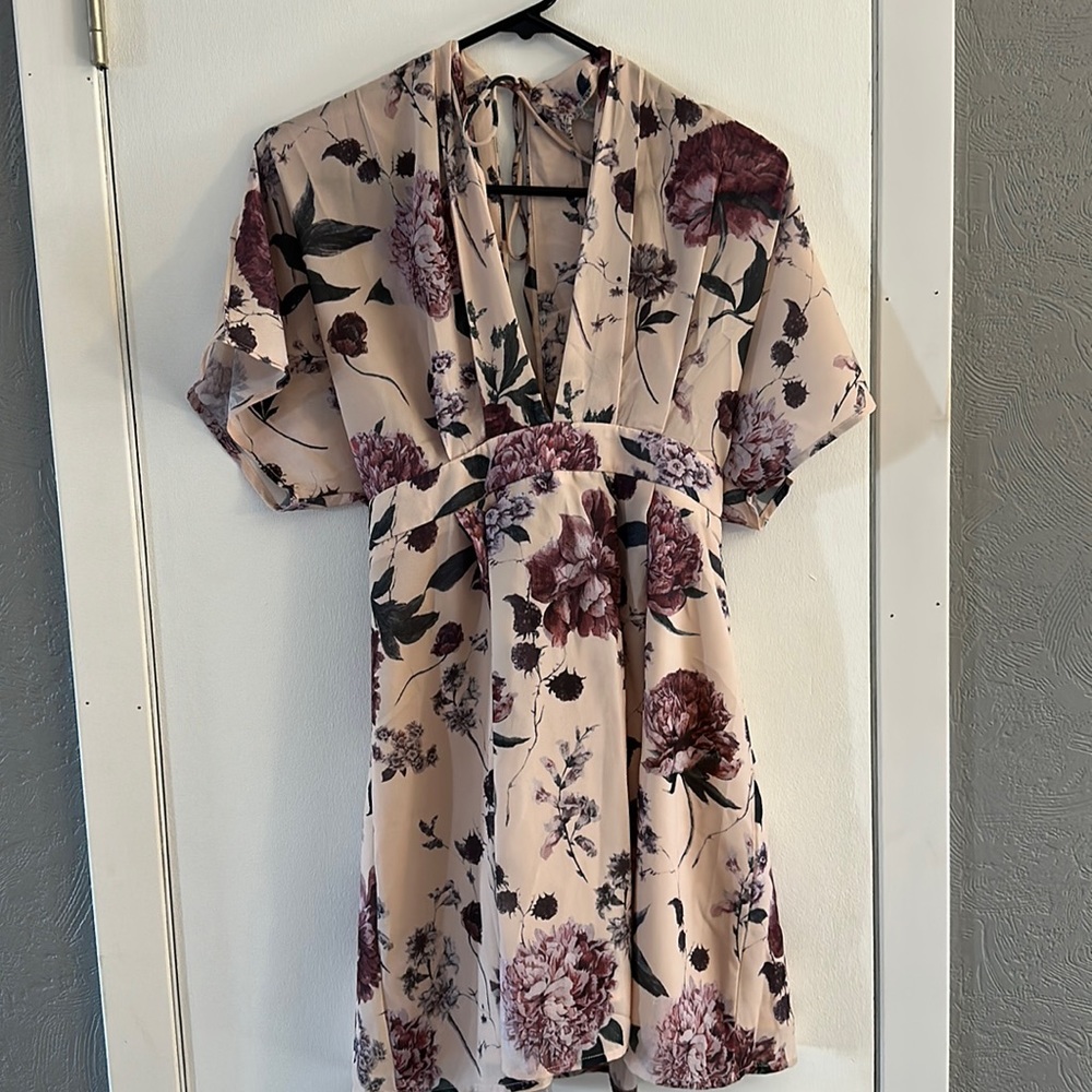 Deep V-neck dress